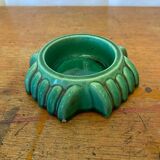 Vide Poche Cendrier Ancien Céramique Verte Vintage