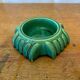 Antique Green Ceramic Ashtray Pocket Empty Vintage