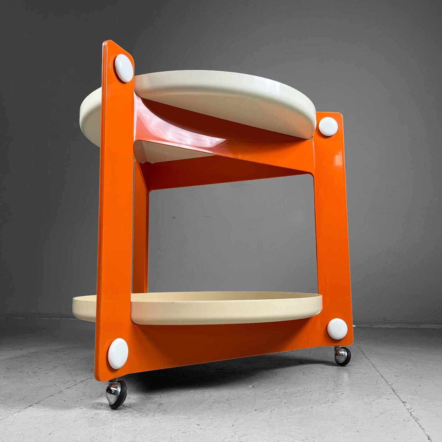 Trolley by Luigi Massoni for Guzzini, Italy
