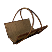 Rattan log basket