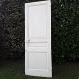 Communication door H218.5xL80cm, old panelled and moulded.