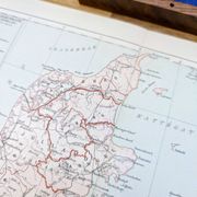 Denmark and dependencies, period map, 1887, Authentic