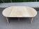 Renovated Louis Philippe round extendable dining table with flaps and 3 extensions.
