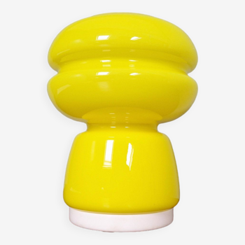 Yellow opaline table lamp, VeArt, Italy, 1970s