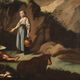 Painting landscape pastoral scene from the 18th century