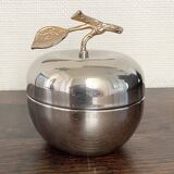 Silver metal apple box