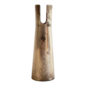 Silver-plated metal vase by Lino Sabattini for Christofle, France, 1950s.