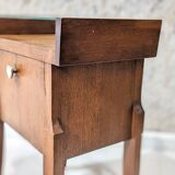 Walnut bedside table