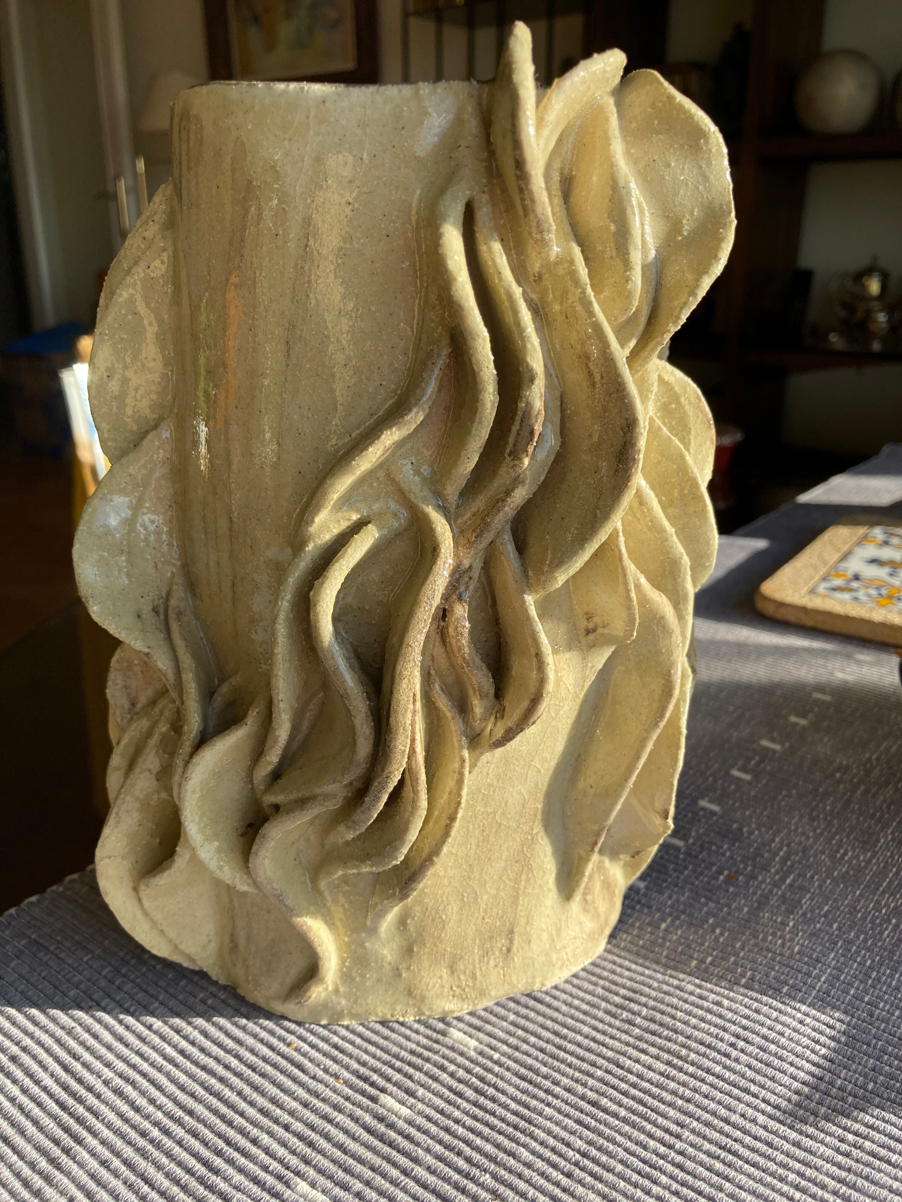 Vase en terre cuite émaillé