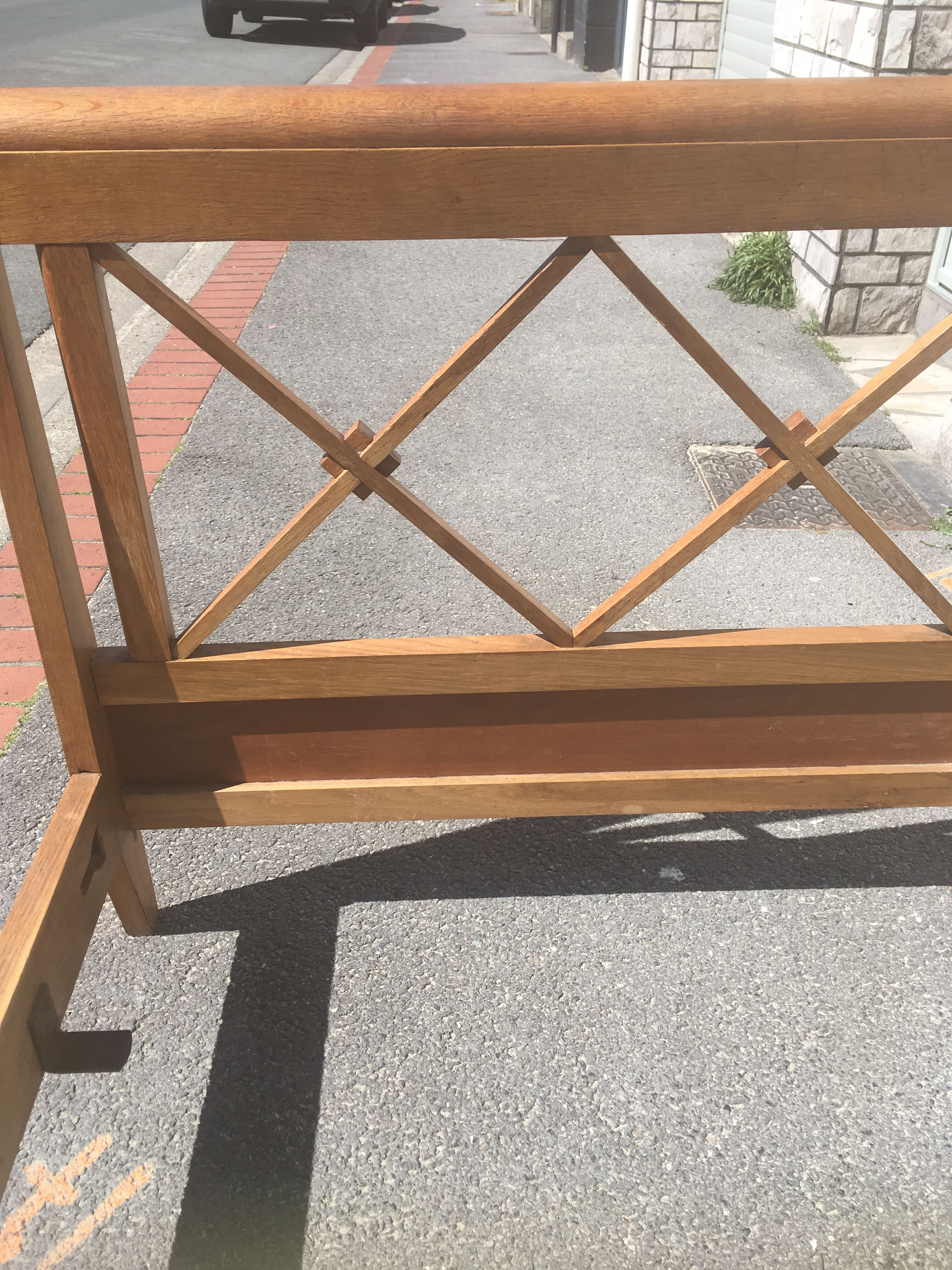 Lit années 50 en bois style scandinave