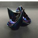 Verceram black iridescent ceramic pipe holders