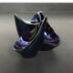 Verceram black iridescent ceramic pipe holders