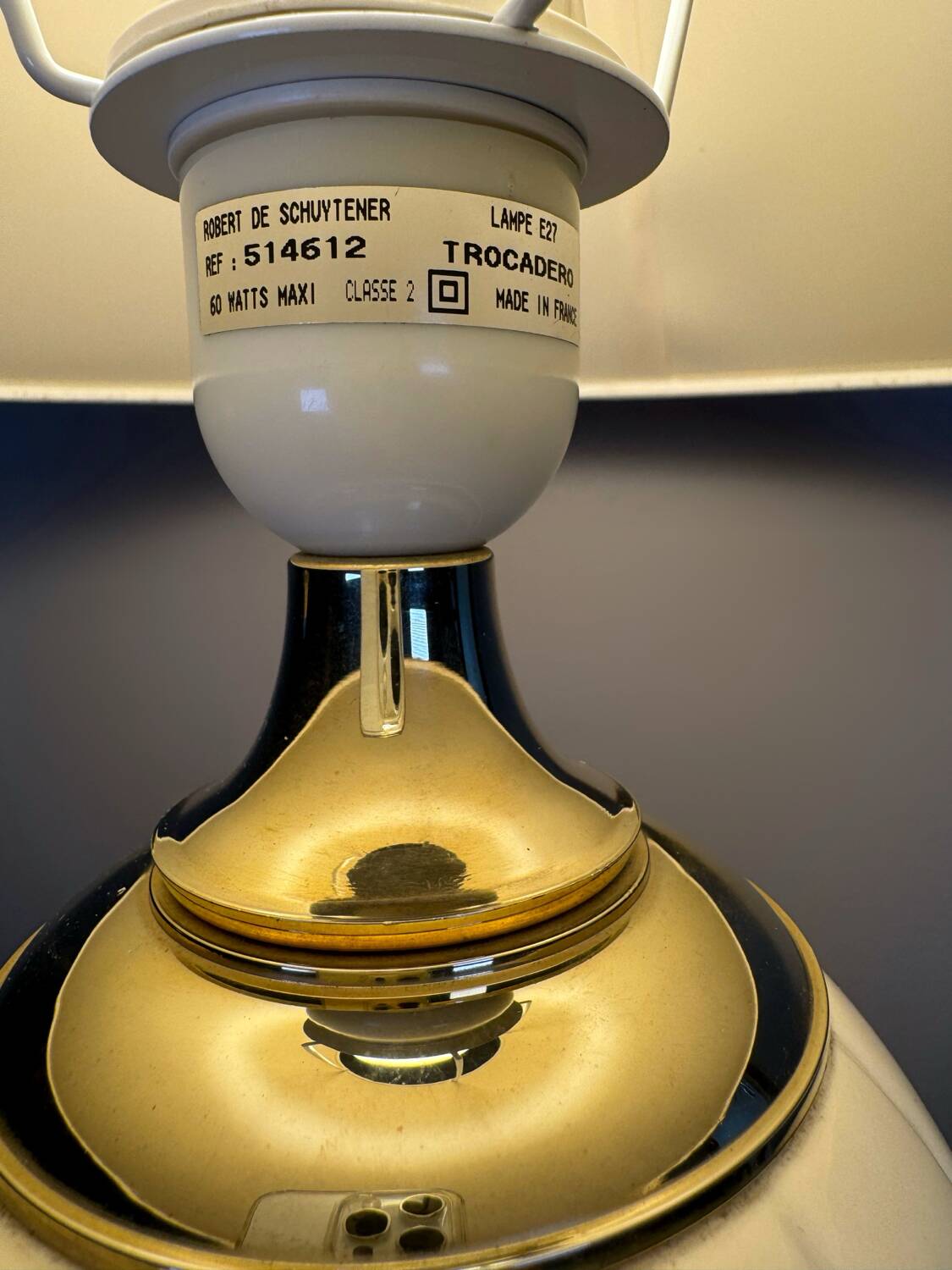 Large Trocadéro lamp by Schuytener 80s