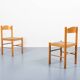 Italian Modern architectural pair of chairs, 1960’s