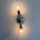 Small simple 2-headed brass wall light, 1950s, Italy