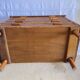 Commode  vintage en rotin et cannage