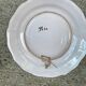 Old rare Moustiers plate, SM AA signature