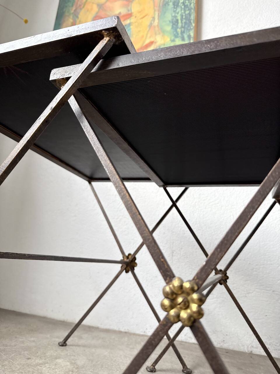 Adnet 1950s nesting tables trio