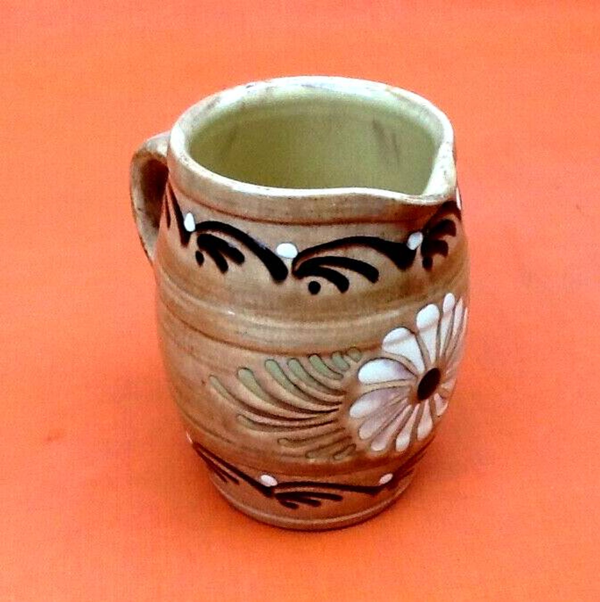 Pichet en céramique traditionnelle Alsacienne Soufflenheim