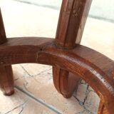 Brutalist table in solid oak