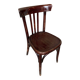 Antique bistrot chair wood curved back vintage