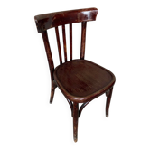 Antique bistrot chair wood curved back vintage