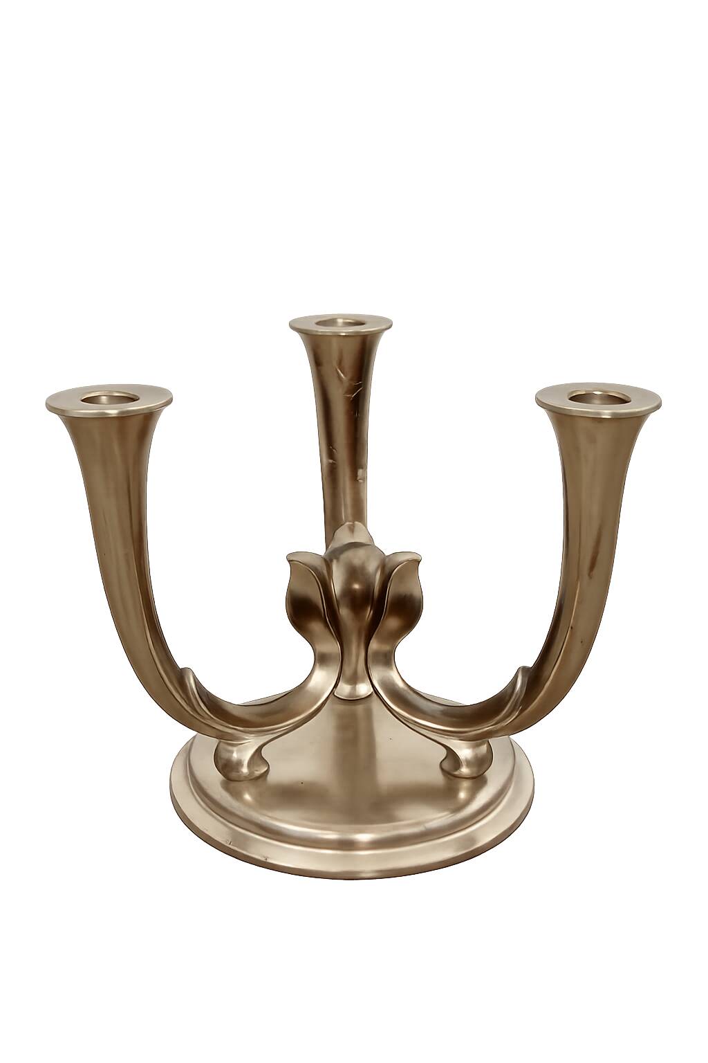 MF Germany 1940s Art Deco candlestick | Silver-plated brass |