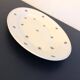 Vintage oval dish in Luneville earthenware with flower patterns