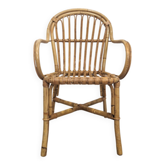 Chaise vintage en bambou