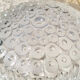 Pair of aluminum and glass wall lights, vintage 50s