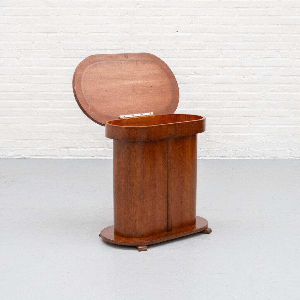 Dutch Art Deco Hinged Top Sidetable