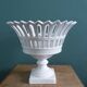 Malicorne Bourg-Joly openwork fruit bowl signed Moreau
