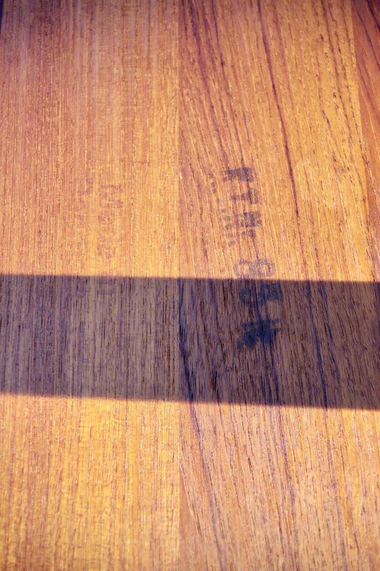 VINTAGE PARTOFTEN TEAK SIDE TABLE FOR MOBELFABRIKKEN DENMARK 1960s