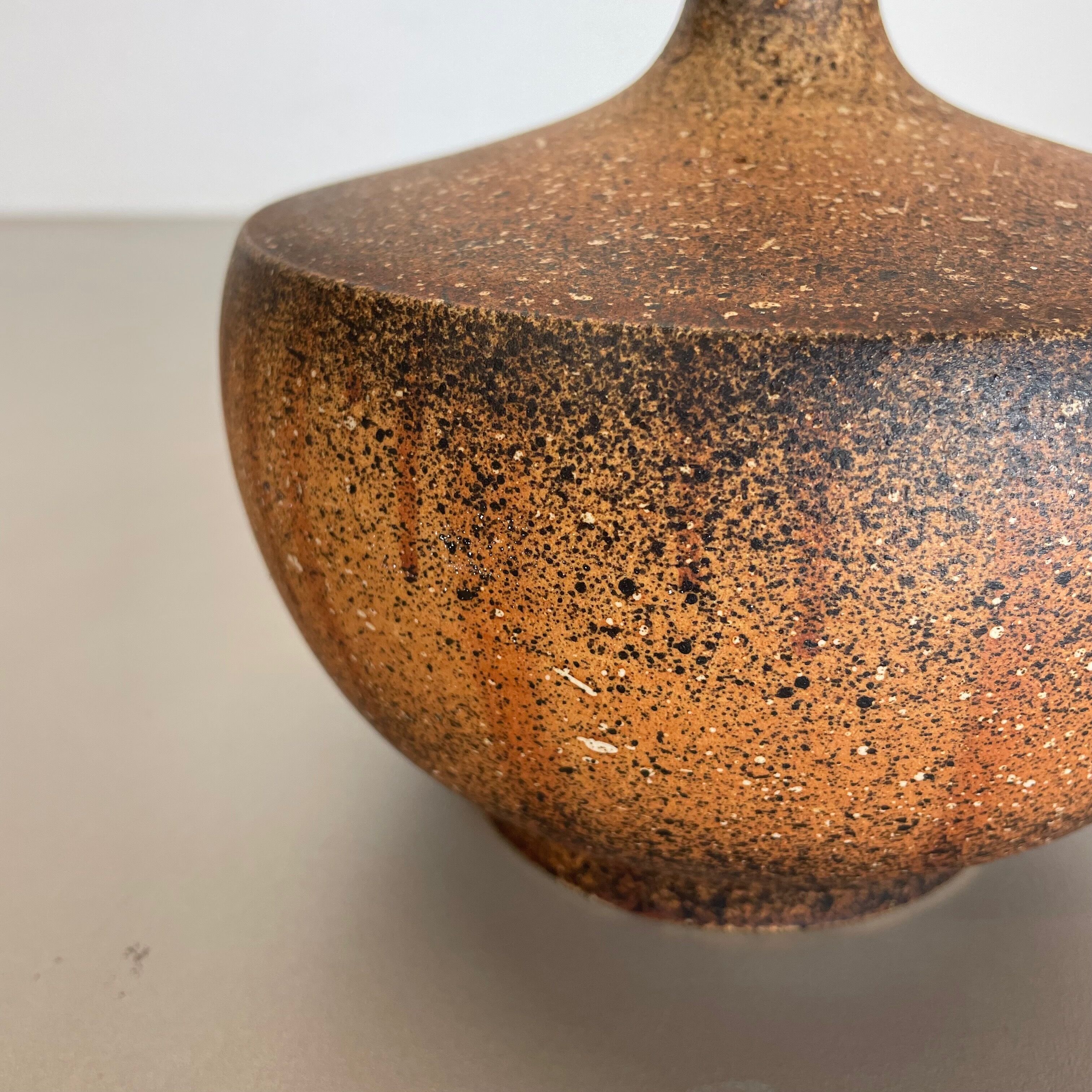 Abstract Ceramic Studio Pottery Ufo Vase by Gerhard Liebenthron, Germany, 1980s