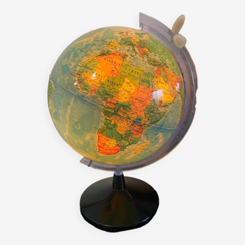 80s luminous terrestrial globe