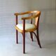 Thonet Art Deco armchair 1930, No. A 967 F, leather saddle.