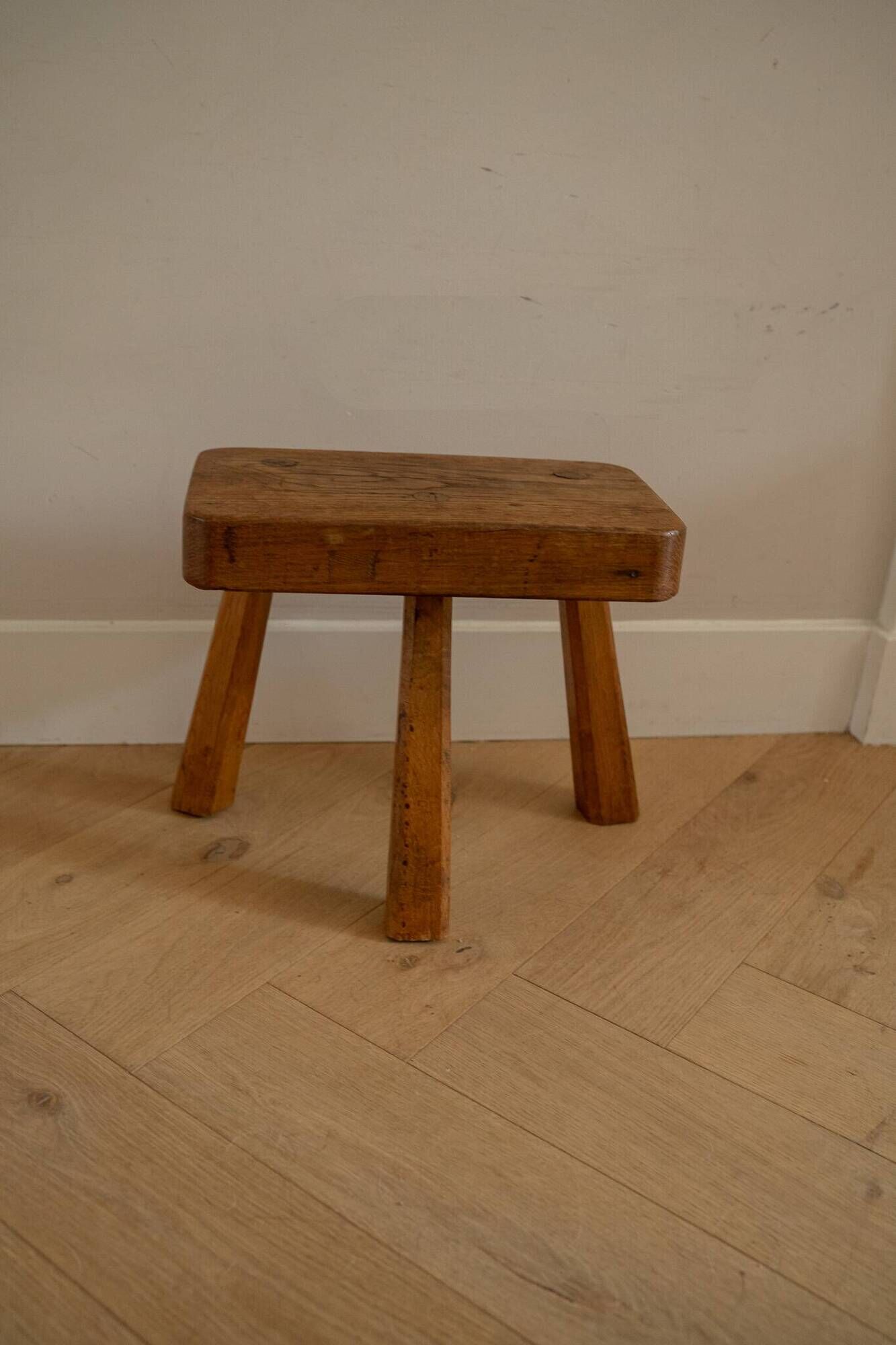 Vintage solid wood stool