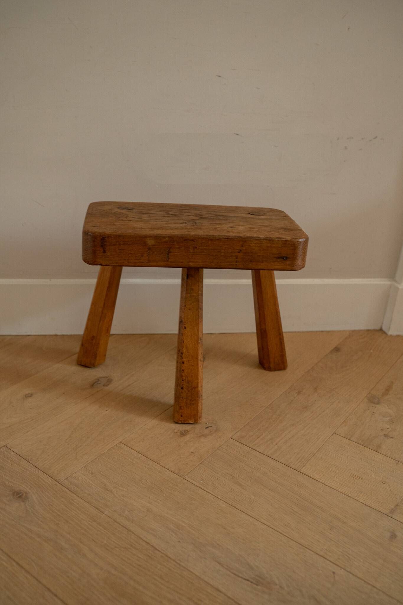 Vintage solid wood stool