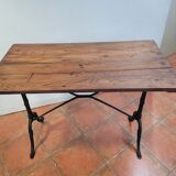 Old bistro table elm tray