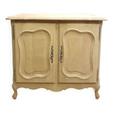 Ancienne commode 2 portes en chêne aérogommé, à peindre ou vernir.