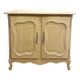 Old 2-door chest of drawers in air-coated oak, to be painted or varnished.