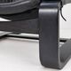 Kroken Armchair in Black Leather by Ake Fribytter for Roche Bobois