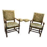 Genuine pair of Louis Viii armchairs
