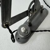 Old industrial Bauhaus accordion wall lamp