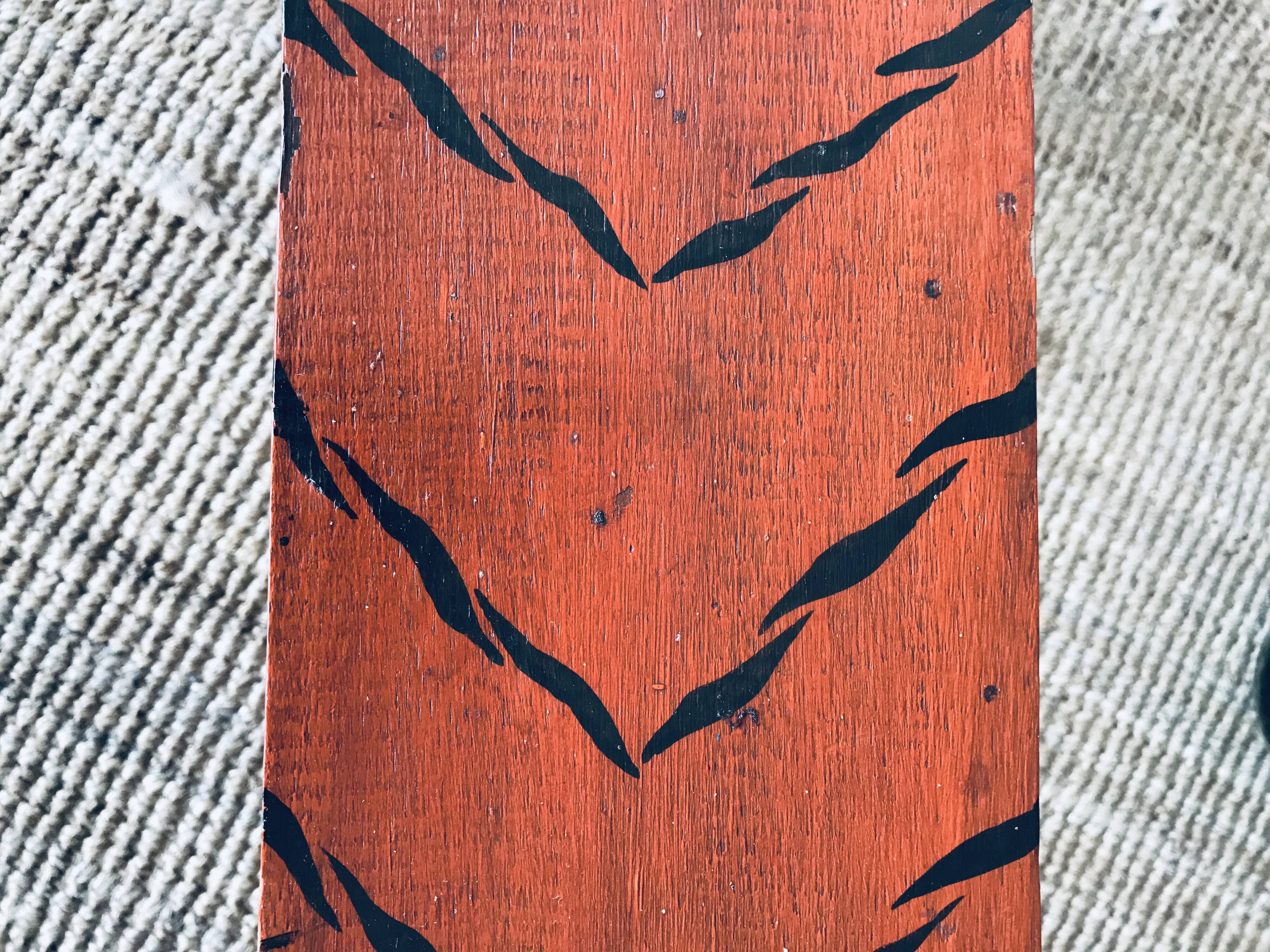 Wooden tiger bench