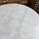 Bistro table in grey marble and black cast iron ⌀ 60 cm