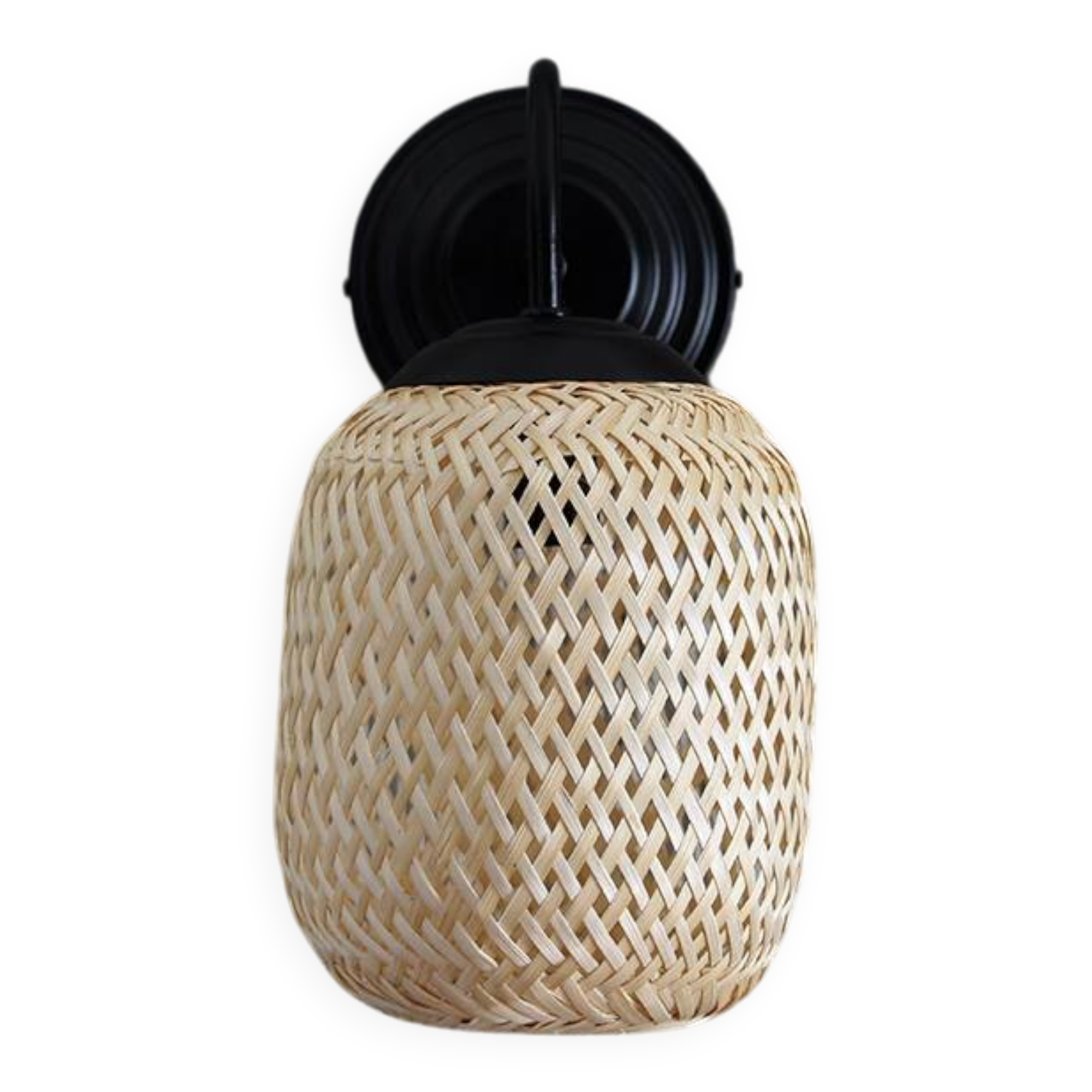 Bohemian Bamboo Sconce Lamp 16x19Cm