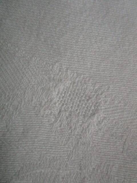 Old monogram damask tablecloth 215x150cm