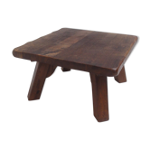 Table basse vintage en chêne des années 60