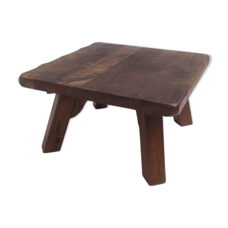 Table basse vintage en chêne des années 60